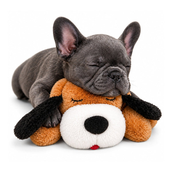 Heartbeat Calming Soft Comfort Plush Dog Toy- Puppies & Dogs for Sleep