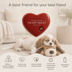 Heartbeat Calming Soft Comfort Plush Dog Toy- Puppies & Dogs for Sleep