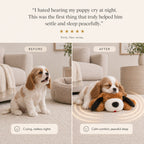 Heartbeat Calming Soft Comfort Plush Dog Toy- Puppies & Dogs for Sleep