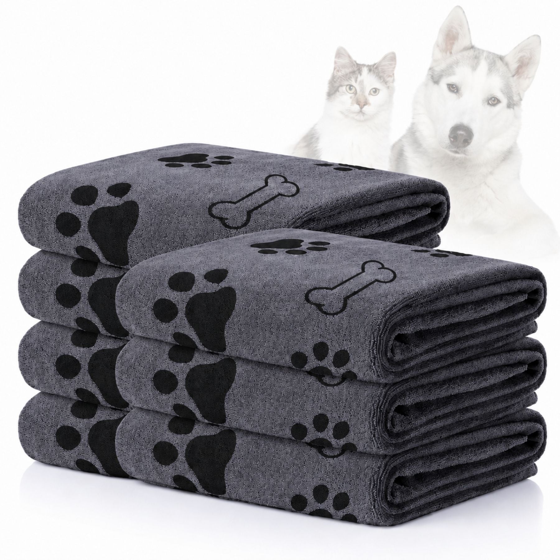 Microfiber Pet Towel For Dogs Cats Quick Dry Absorbent Bath Towel 1PC Ultra Soft Super Water Absorbing Grooming Drying Cloth Pet Cleaning Accessories Washable