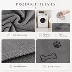 Microfiber Pet Towel For Dogs Cats Quick Dry Absorbent Bath Towel 1PC Ultra Soft Super Water Absorbing Grooming Drying Cloth Pet Cleaning Accessories Washable