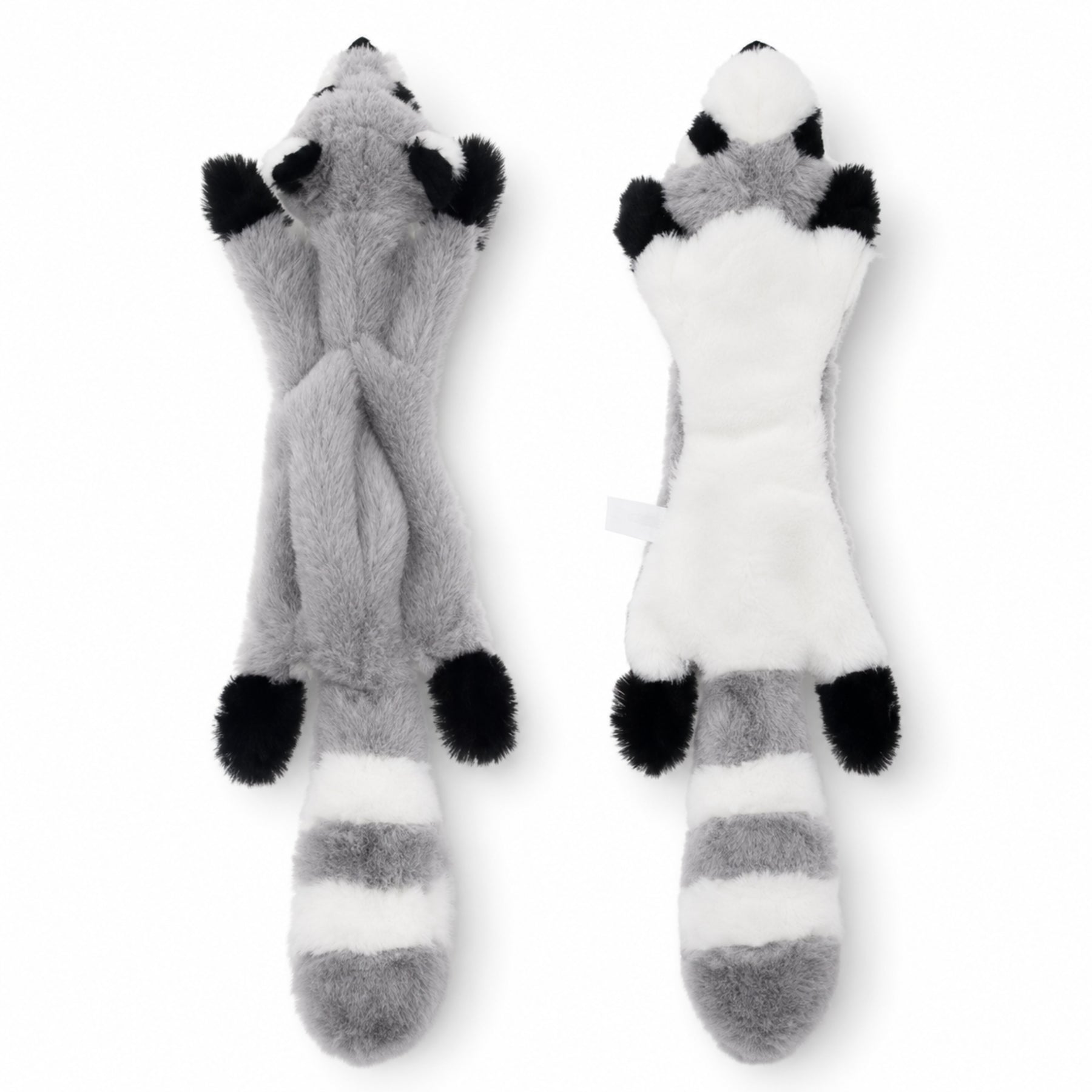 Squeaky Plush Dog Toy with Crinkle Sound and Animal Design No-Stuffing