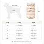 Padded Winter Dog & Cat Coat - Warm Quilted Pet Jacket with Leash Ring