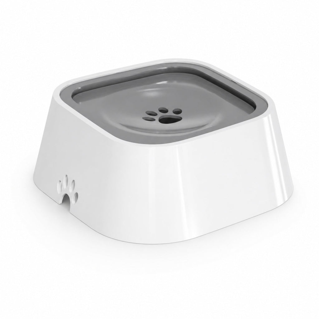 Pet Floating Water Bowl for Dogs & Cats – Anti-Spill Slow Drinking Water Dispenser with Filter
