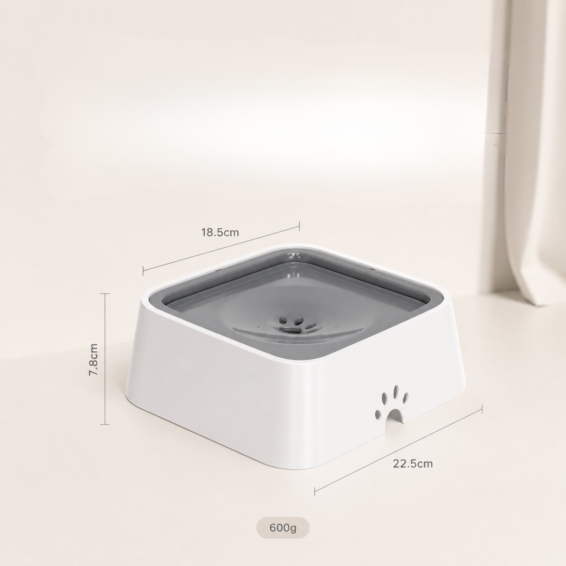 Pet Floating Water Bowl for Dogs & Cats – Anti-Spill Slow Drinking Water Dispenser with Filter