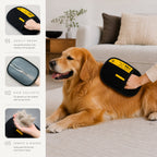 Pet Hair Removal Glove for Dogs & Cats – Reusable Lint Remover Mitt for Furniture, Clothes & Sofas, Grooming Deshedding Glove (Pro & Mini Sizes)