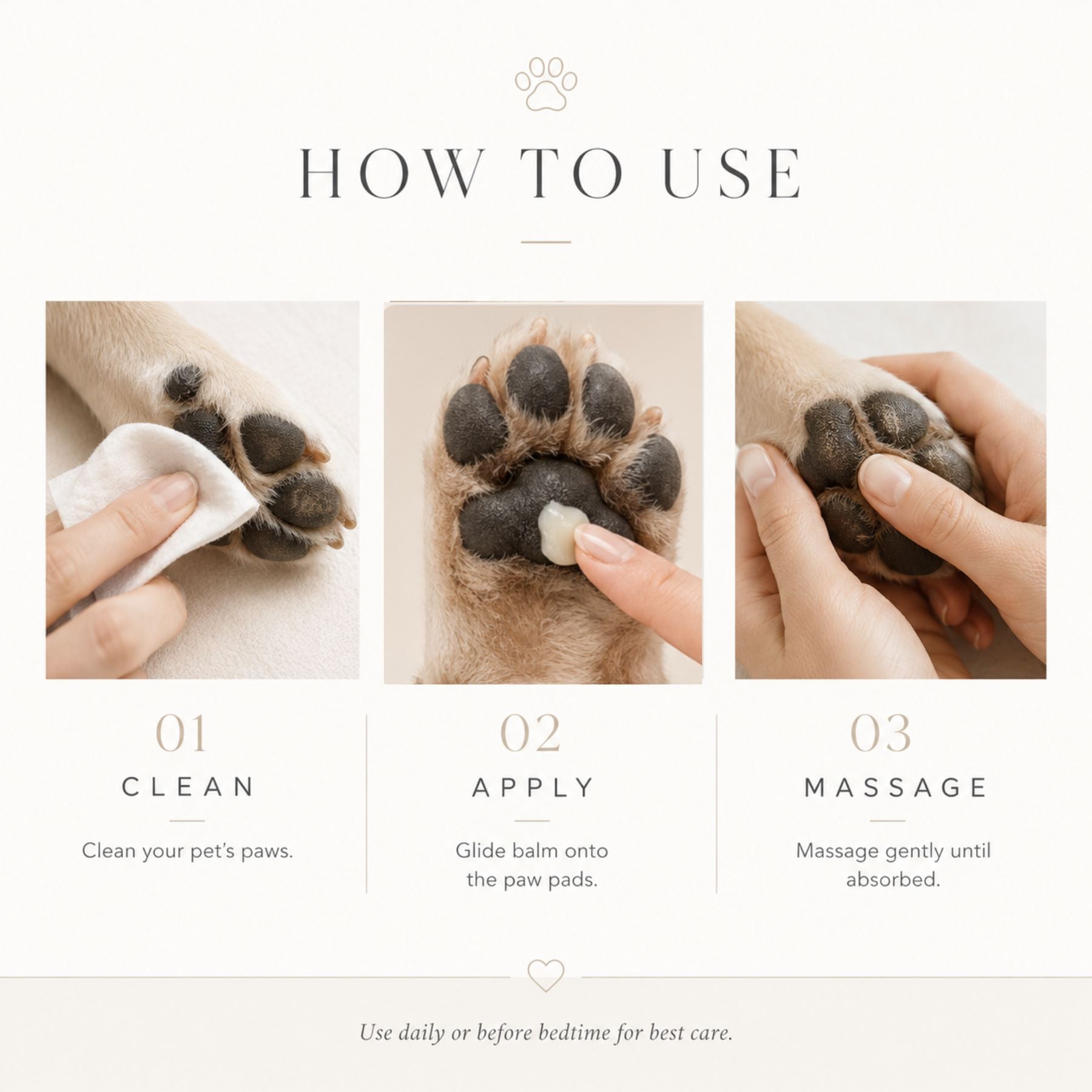 Pet Nose & Paw Balm Stick For Dogs Cats 45g Moisturizing Healing Paw Pad Nose Care Balm Dry Cracked Skin Repair Wax Natural Pet Skin Protection Hydrating Stick