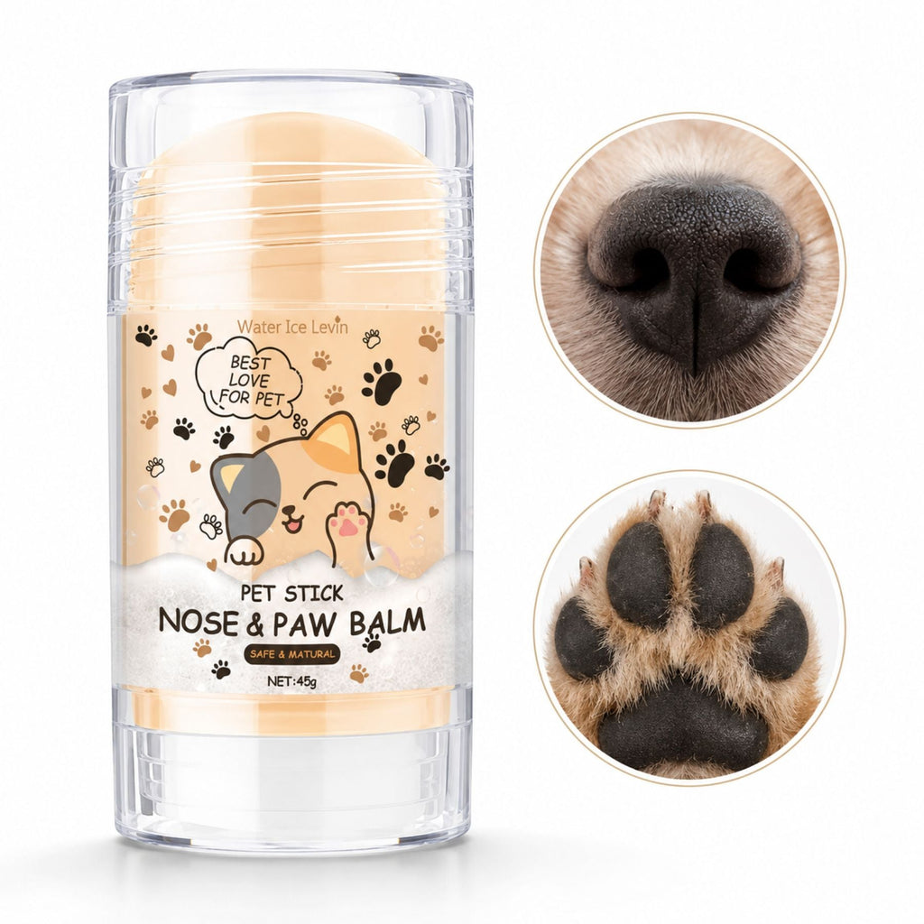 Pet Nose & Paw Balm Stick For Dogs Cats 45g Moisturizing Healing Paw Pad Nose Care Balm Dry Cracked Skin Repair Wax Natural Pet Skin Protection Hydrating Stick