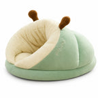 Hooded Cat Bed & Small Dog Cave Bed, Plush Cozy Pet Sleeping Nest