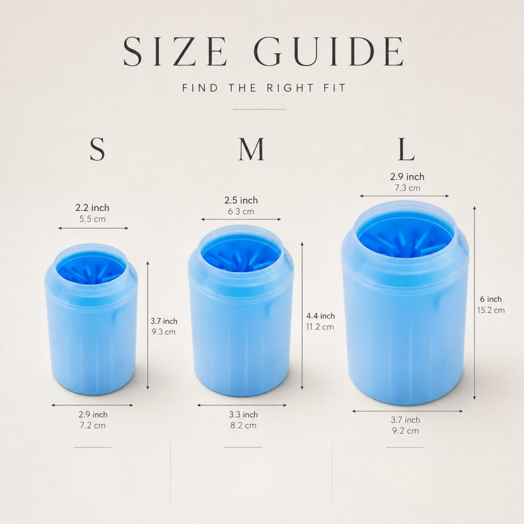 Portable Dog Paw Cleaner Cup with Soft Silicone Brush for Muddy Paws