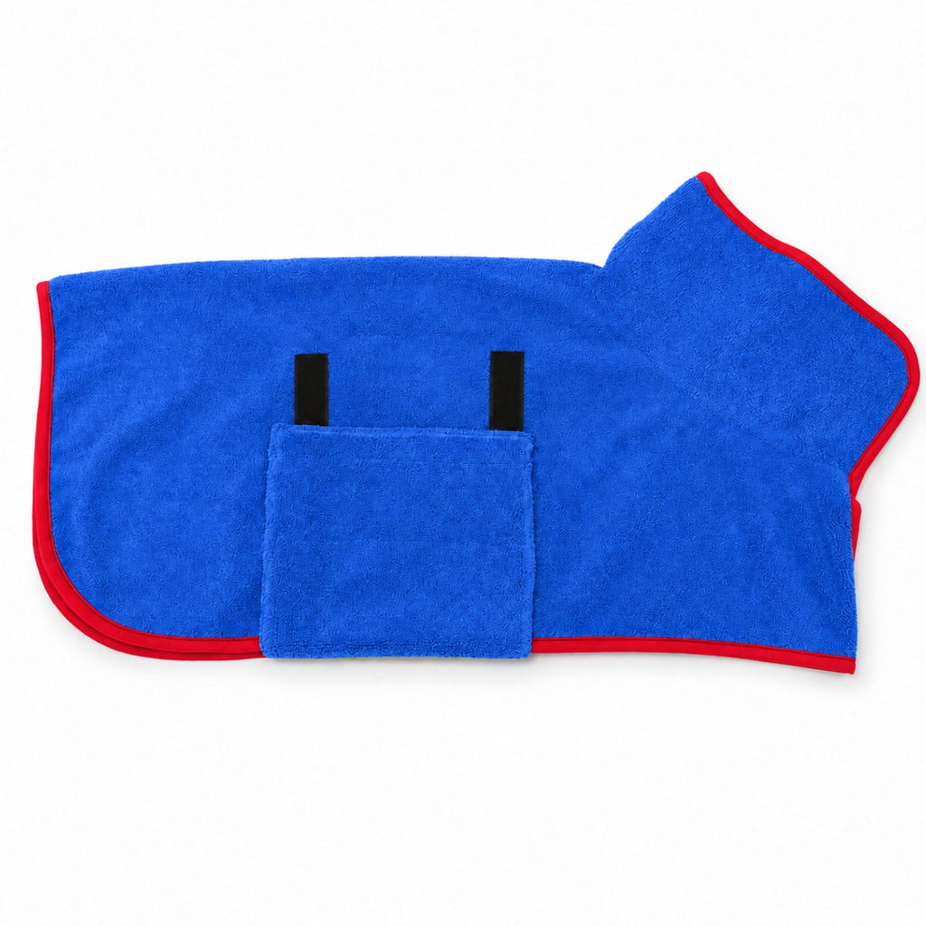 Quick Dry Dog Bathrobe Towel – Absorbent Microfiber Pet Drying Robe