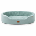 Raised Edge Plush Dog Bed with Non-Slip Base – Sofa Style Pet Couch Bed for Dogs & Cats, Soft Calming Orthopedic Pet Bed for Small Medium Large Pets