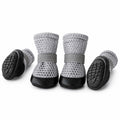 Reflective Anti-Slip Dog Shoes 4PCS – Adjustable Waterproof Paw Protector Boots for Small, Medium & Large Dogs, Non-Slip Outdoor Dog Booties for Walking, Hiking & Hot Pavement Protection