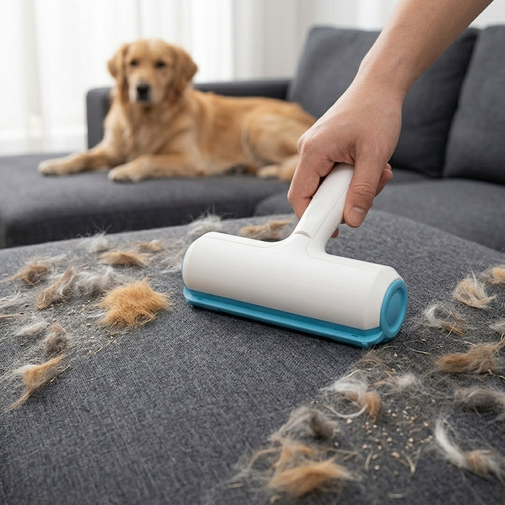 Pet Hair Remover Roller for Dogs & Cats, Self-Cleaning Fur Remover
