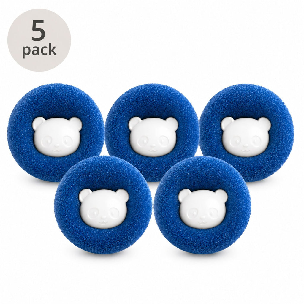 Reusable Laundry Hair Remover Balls For Washing Machine Pet Hair Lint Catcher Filter Balls 5 Pack Pet Fur Remover Dryer Balls Clothes Cleaner Laundry Accessories