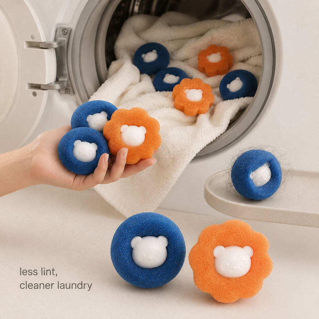 Reusable Laundry Hair Remover Balls For Washing Machine Pet Hair Lint Catcher Filter Balls 5 Pack Pet Fur Remover Dryer Balls Clothes Cleaner Laundry Accessories