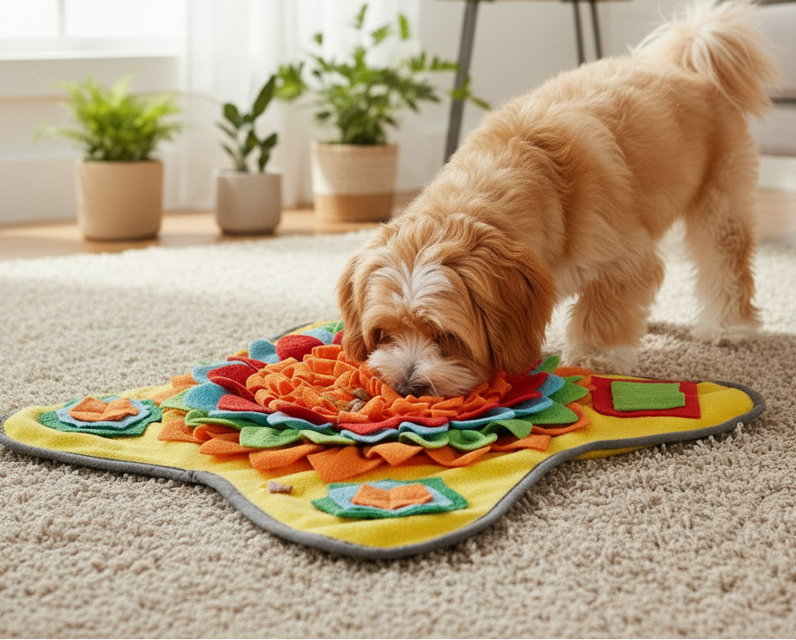 Snuffle Mat for Dogs – Interactive Feeding Puzzle Toy for Mental Stimulation & Slow Feeding