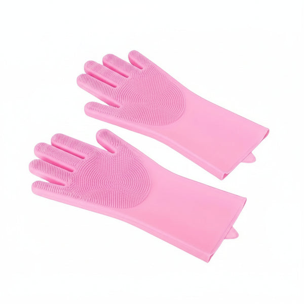 Silicone Bathing & Deshedding Gloves for pet