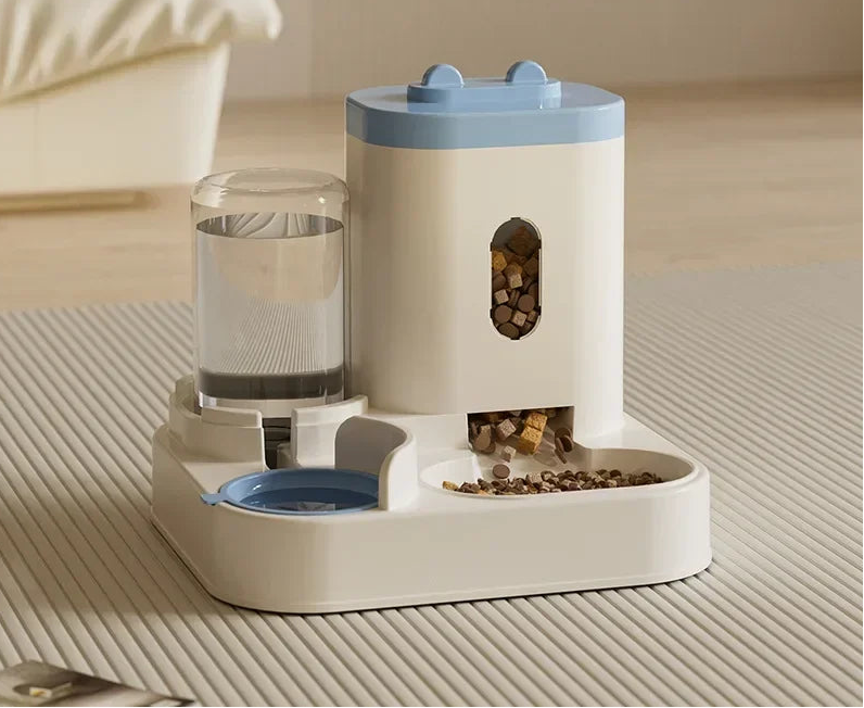 Automatic Pet Feeder & Water Fountain – Large Capacity Dog & Cat Food Storage Dispenser