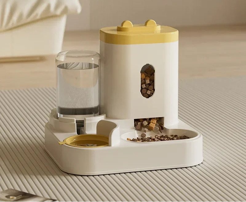 Automatic Pet Feeder & Water Fountain – Large Capacity Dog & Cat Food Storage Dispenser