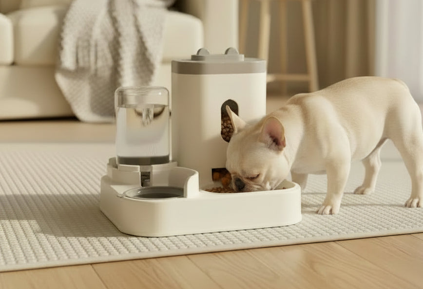 Automatic Pet Feeder & Water Fountain – Large Capacity Dog & Cat Food Storage Dispenser