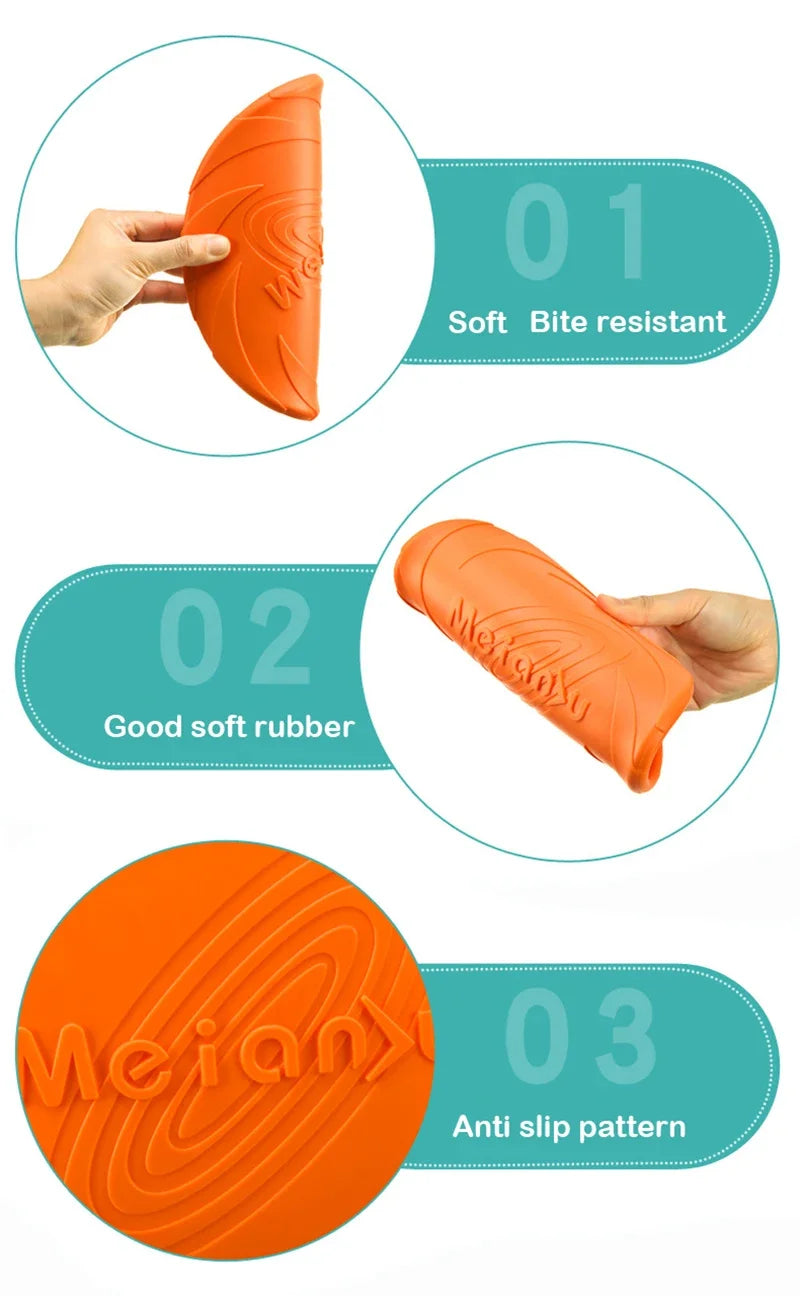 Flying Disc Dog Toy – Durable Interactive Fetch & Training Toy for Puppies and Dogs