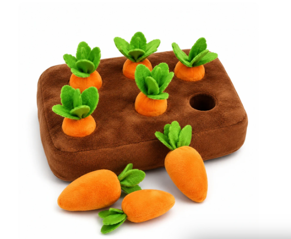 Carrot Snuffle Mat for Dogs & Cats - Interactive Mental Enrichment Toy