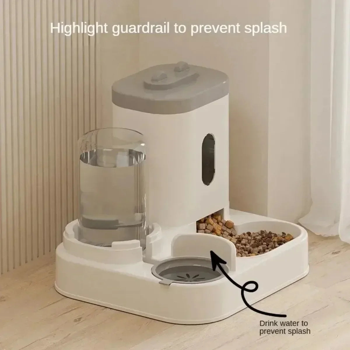 Automatic Pet Feeder & Water Fountain – Large Capacity Dog & Cat Food Storage Dispenser