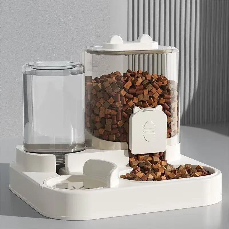 Automatic Pet Feeder & Water Fountain – Large Capacity Dog & Cat Food Storage Dispenser