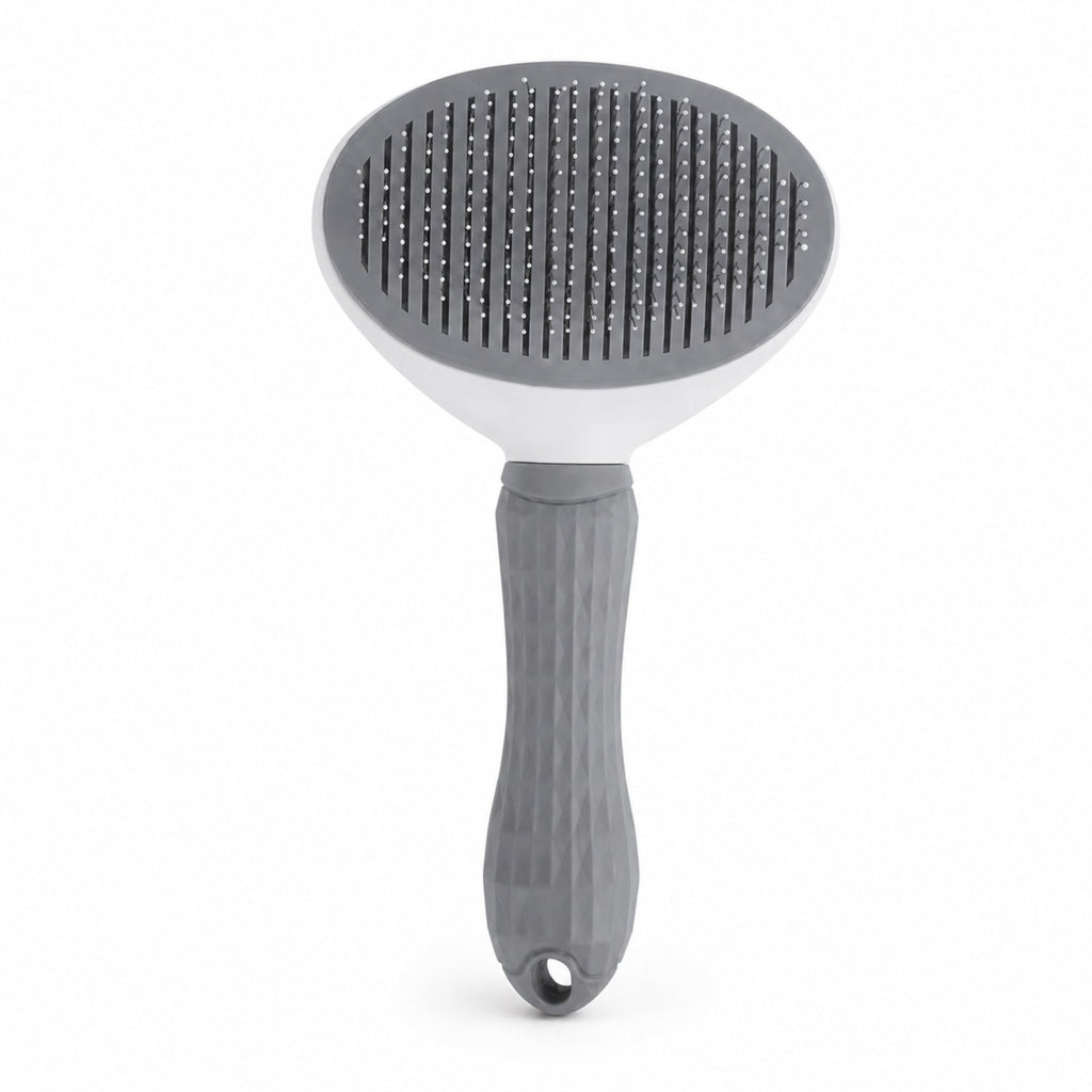 Self-Cleaning Pet Grooming Brush for Dogs & Cats – Durable Deshedding Brush with One-Click Hair Removal for Long & Short Hair Pets
