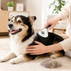 Self-Cleaning Pet Grooming Brush for Dogs & Cats – Durable Deshedding Brush with One-Click Hair Removal for Long & Short Hair Pets