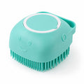 Silicone Pet Bath Massage Brush & Shampoo Dispenser for Dogs & Cats – 2-in-1 Grooming Tool for Bathing, Deep Cleaning & Skin Massage