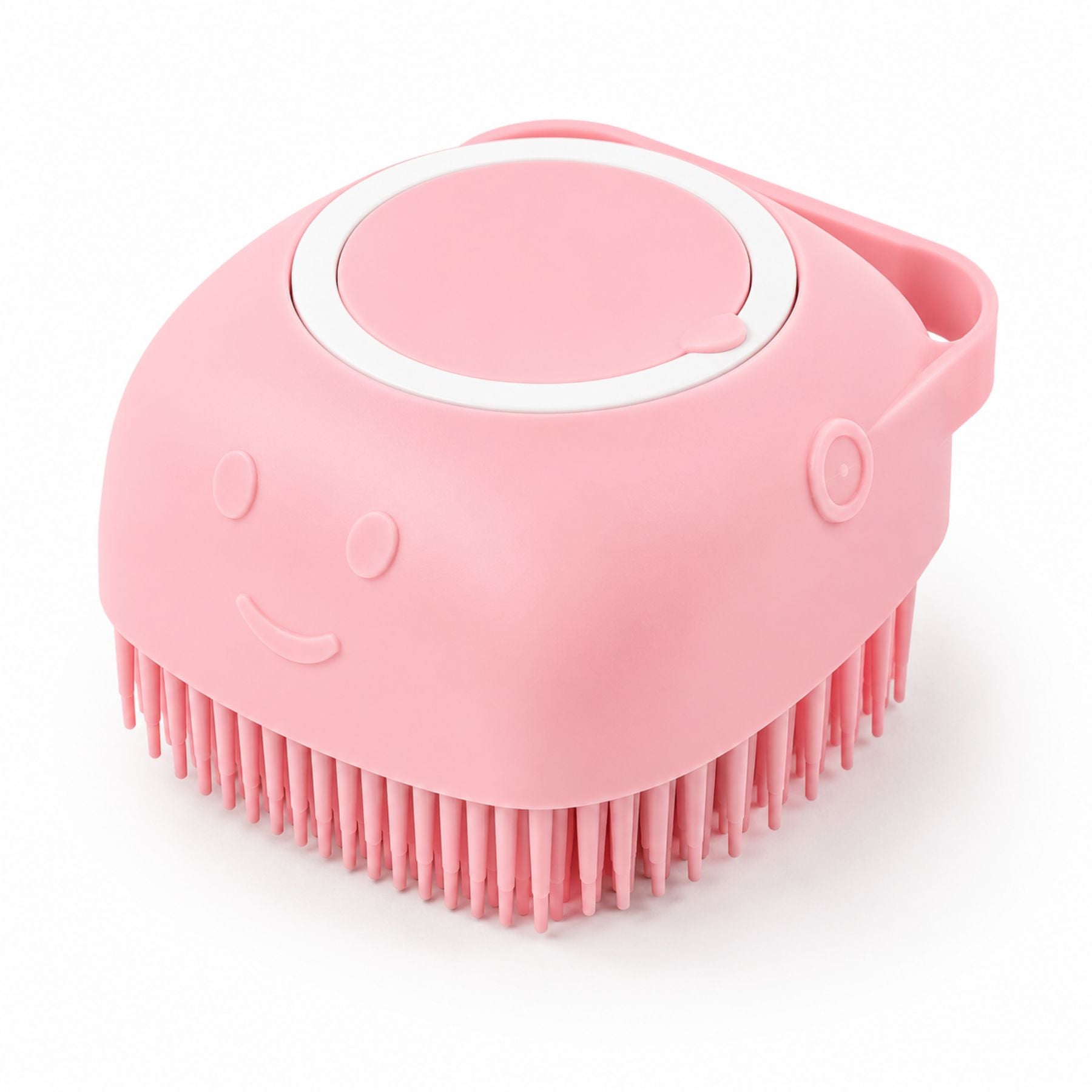 Silicone Pet Bath Massage Brush & Shampoo Dispenser for Dogs & Cats – 2-in-1 Grooming Tool for Bathing, Deep Cleaning & Skin Massage