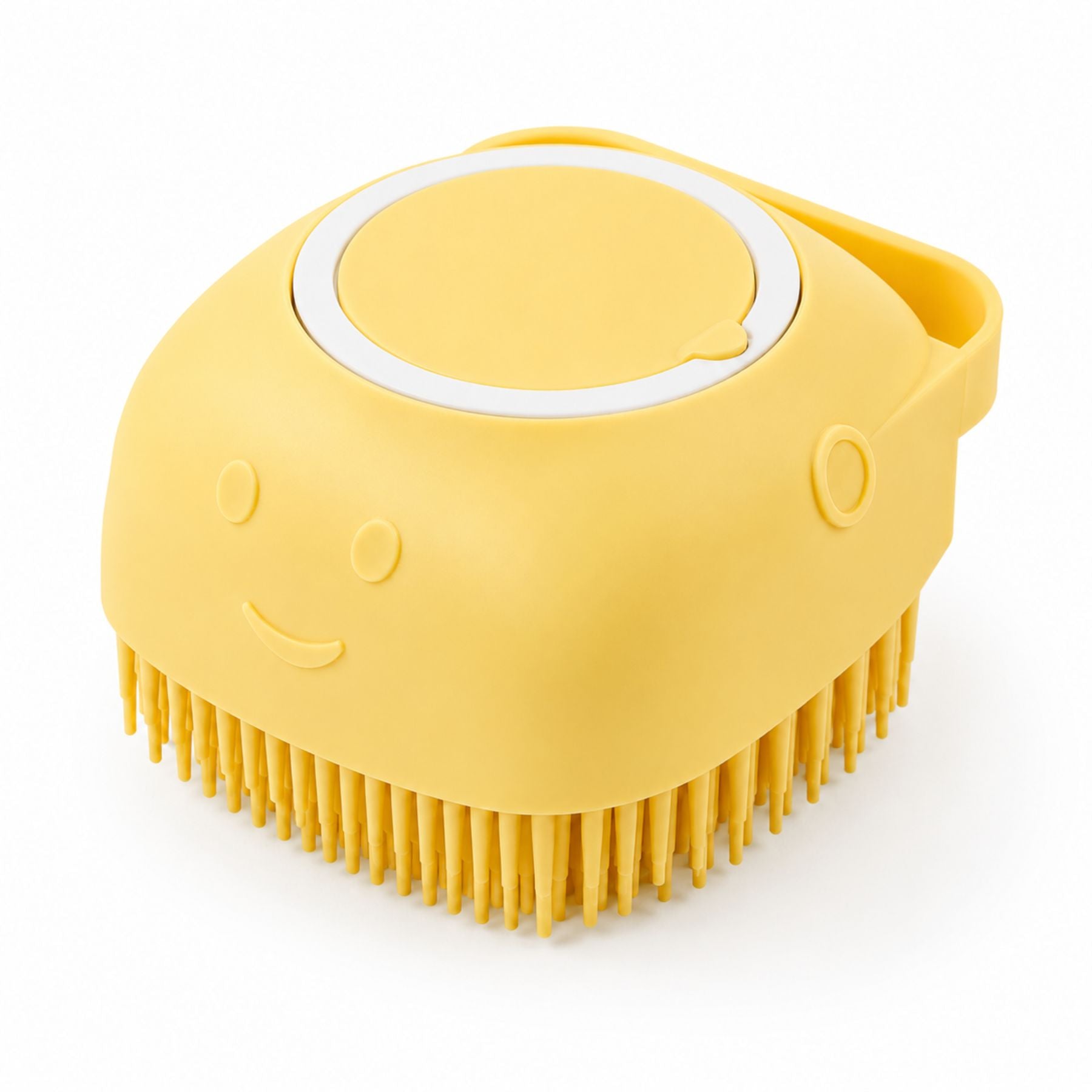 Silicone Pet Bath Massage Brush & Shampoo Dispenser for Dogs & Cats – 2-in-1 Grooming Tool for Bathing, Deep Cleaning & Skin Massage