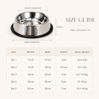 High-Quality Stainless Steel Pet Bowl with Non-Slip Base – Silver Dog & Cat Food & Water Feeding Bowl, Durable Anti-Skid Pet Dish for Small Medium Large Pets