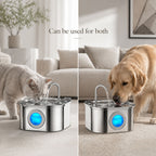 Automatic Stainless Steel Pet Water Fountain 3.2L 108oz for Dogs & Cats