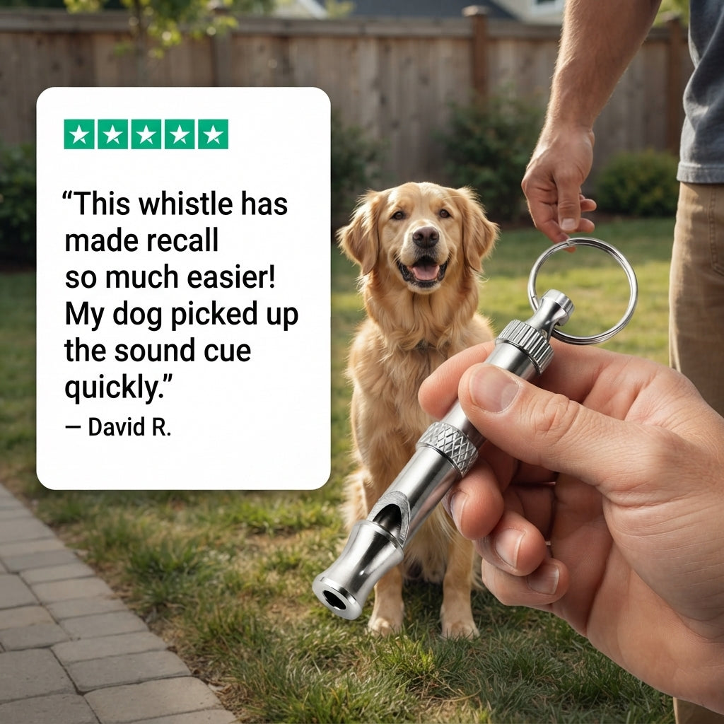 Adjustable Dog Training Whistle – Ultrasonic & Puppy Training Tool