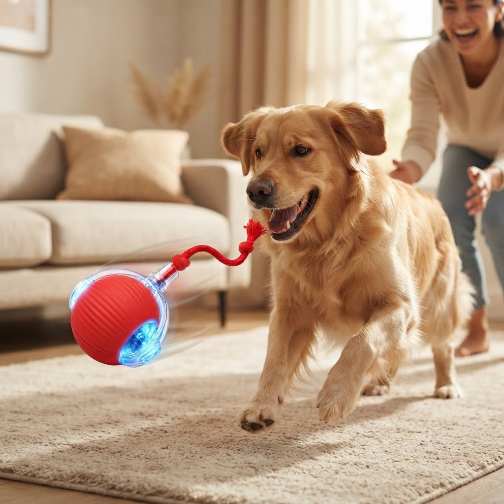 Interactive Rolling Ball Dog & Cat Toy-Rechargeable Mental Stimulation