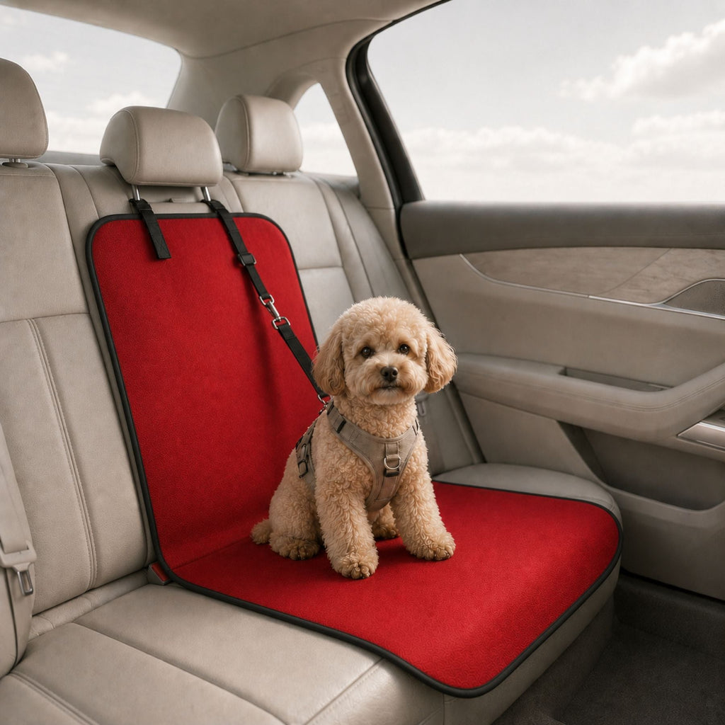 Waterproof Pet Car Seat Cover Mat for Dogs & Cats – 600D Oxford Rear Seat Protector, Non-Slip Hammock Dog Car Seat Cover, Scratch Proof Pet Travel Seat Liner for SUV, Truck & Car