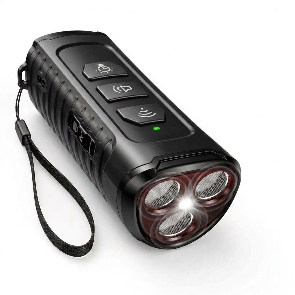 Rechargeable Ultrasonic Dog Training Device with LED Flashlight Tool