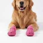 4 Pack Waterproof Silicone Dog Shoes - Rain, Dirt & Slip Resistant Boots