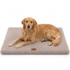 Large Calming Orthopedic Faux Fur Dog Bed – Soft Plush Washable Bed for Dogs & Cats