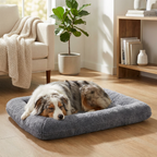 Plush Orthopedic Dog Bed – Soft Fluffy Calming Non Slip Mat for Dogs