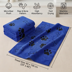 Microfiber Dog & Cat Drying Towel–Super Absorbent Quick Dry Bath Towel