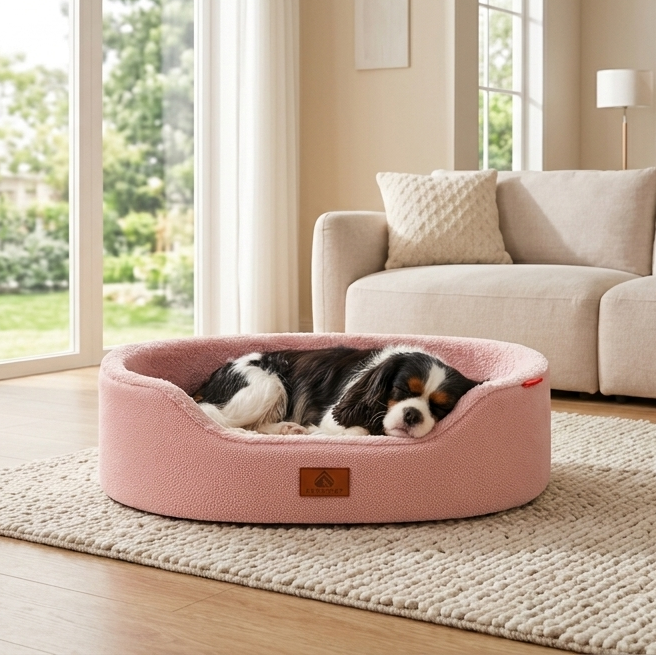 Raised Edge Orthopedic Dog Bed – Calming Sofa Pet Couch for Dogs