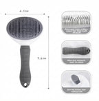 Self Cleaning Dog Brush – Deshedding Tool for Dogs & Cats Hair Removal