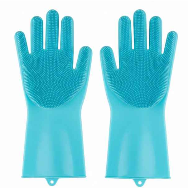 Pet Grooming Gloves for Dogs & Cats, Silicone Deshedding Bath Brush