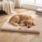 Large Calming Orthopedic Faux Fur Dog Bed – Soft Plush Washable Bed for Dogs & Cats