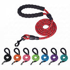 Reflective Dog Leash - Padded Handle - Heavy Duty Rope For Strong Dogs