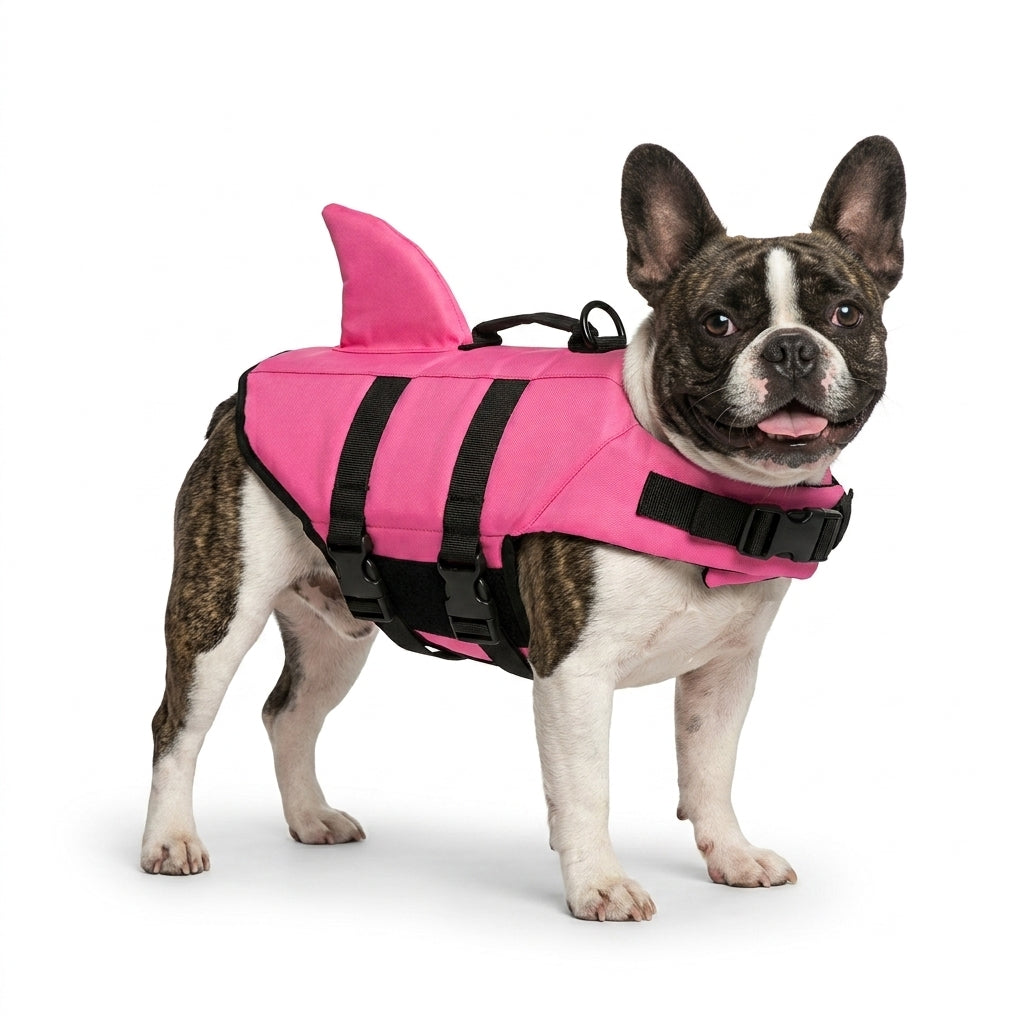 Shark Dog Life Jacket - Dog Swimming Vest for Small Medium Dogs Safety